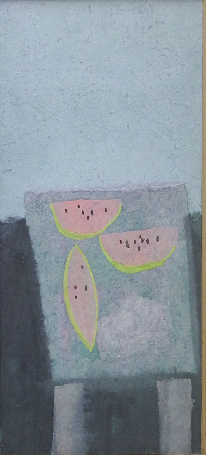 Abstract Watermelon Still Life Painting