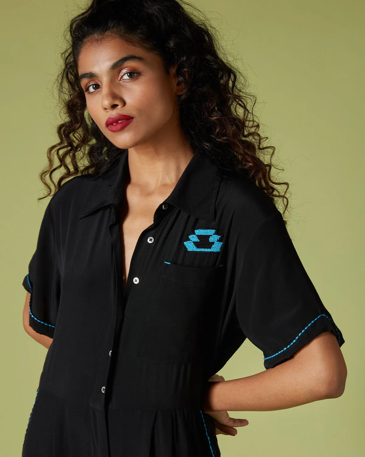 Aztec Embroidered Jumpsuit