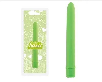Basic 6" Vibrator Green