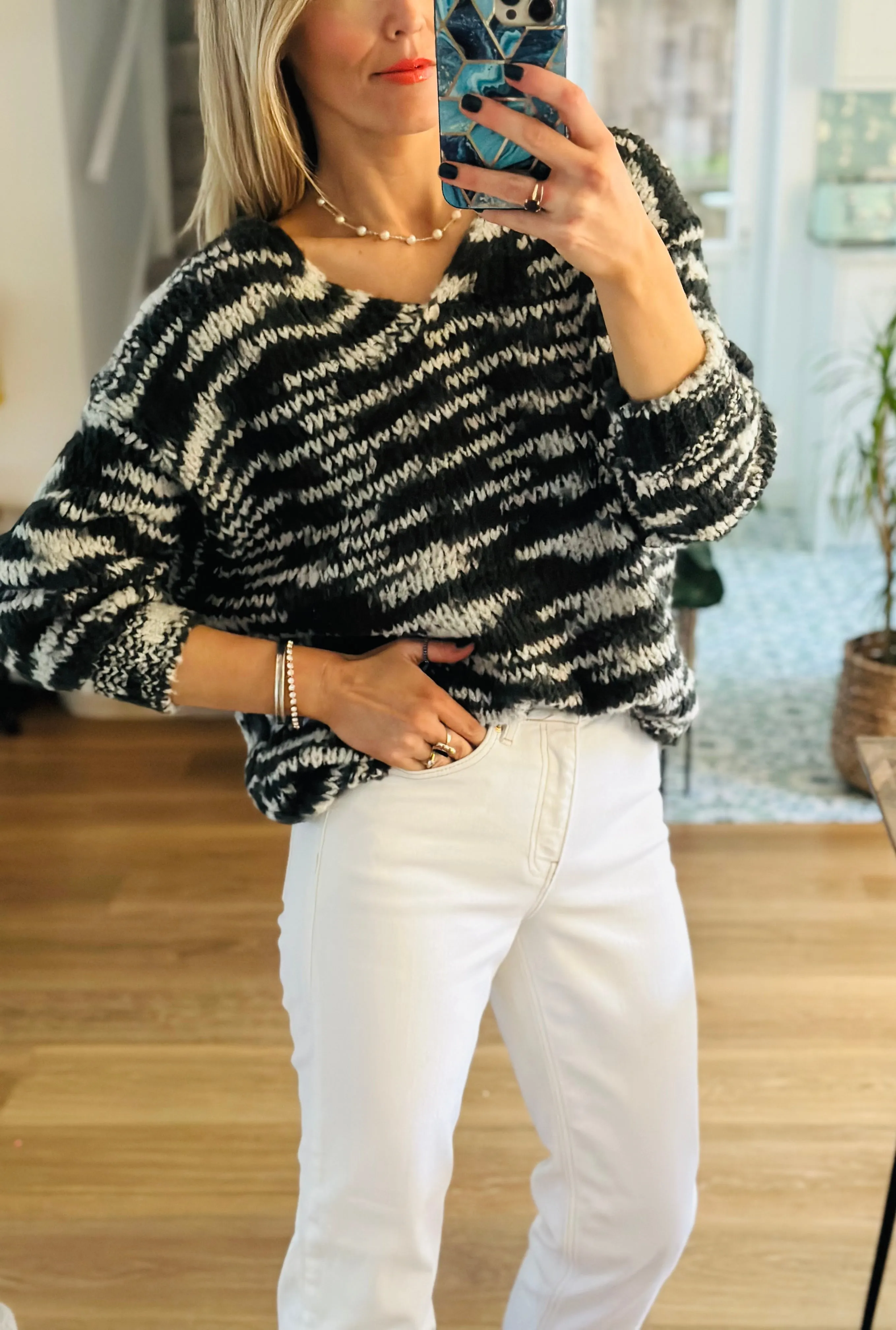 Boho Knit Jumper in Khaki