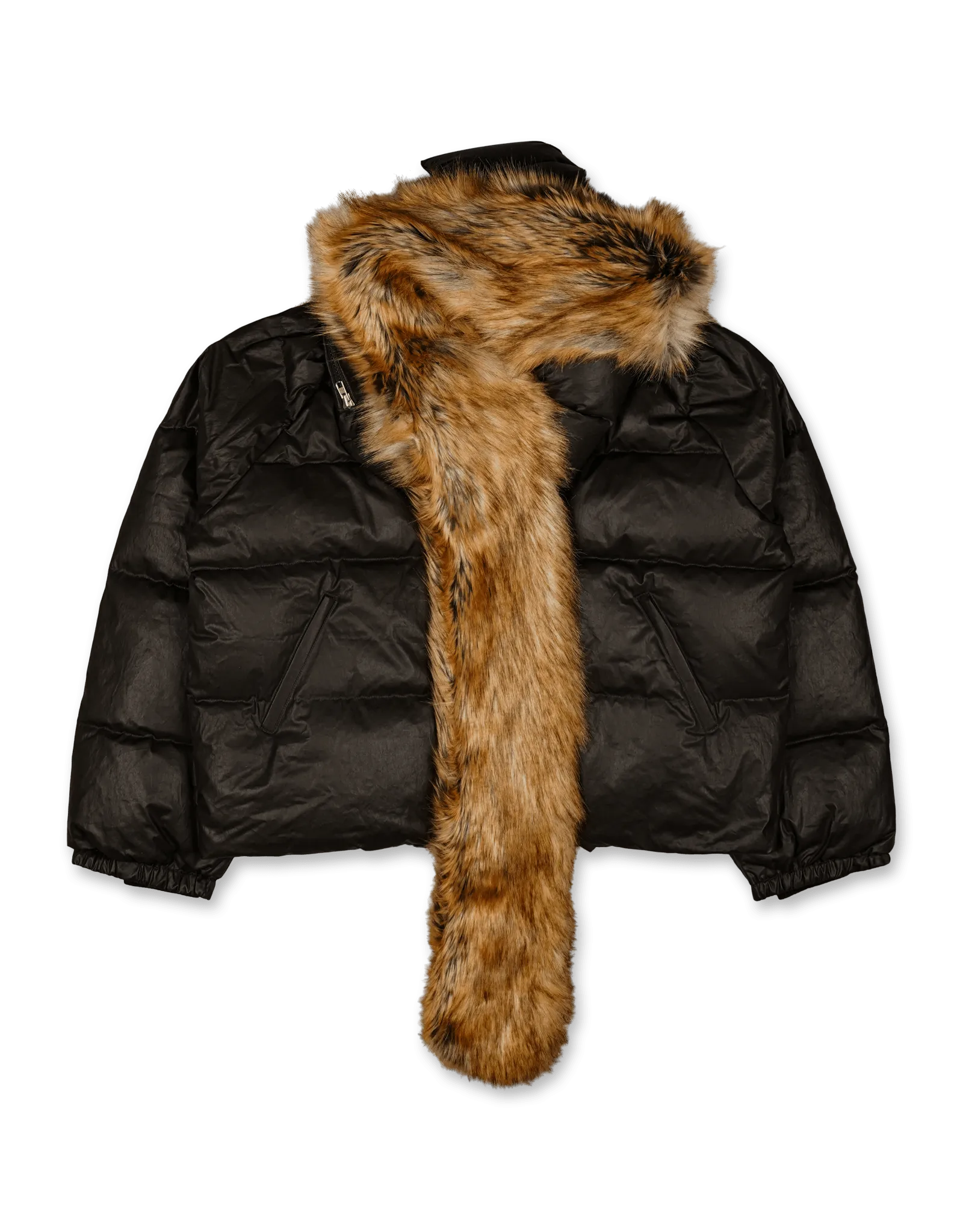 Deconstructed Double Zip Puffer Jacket