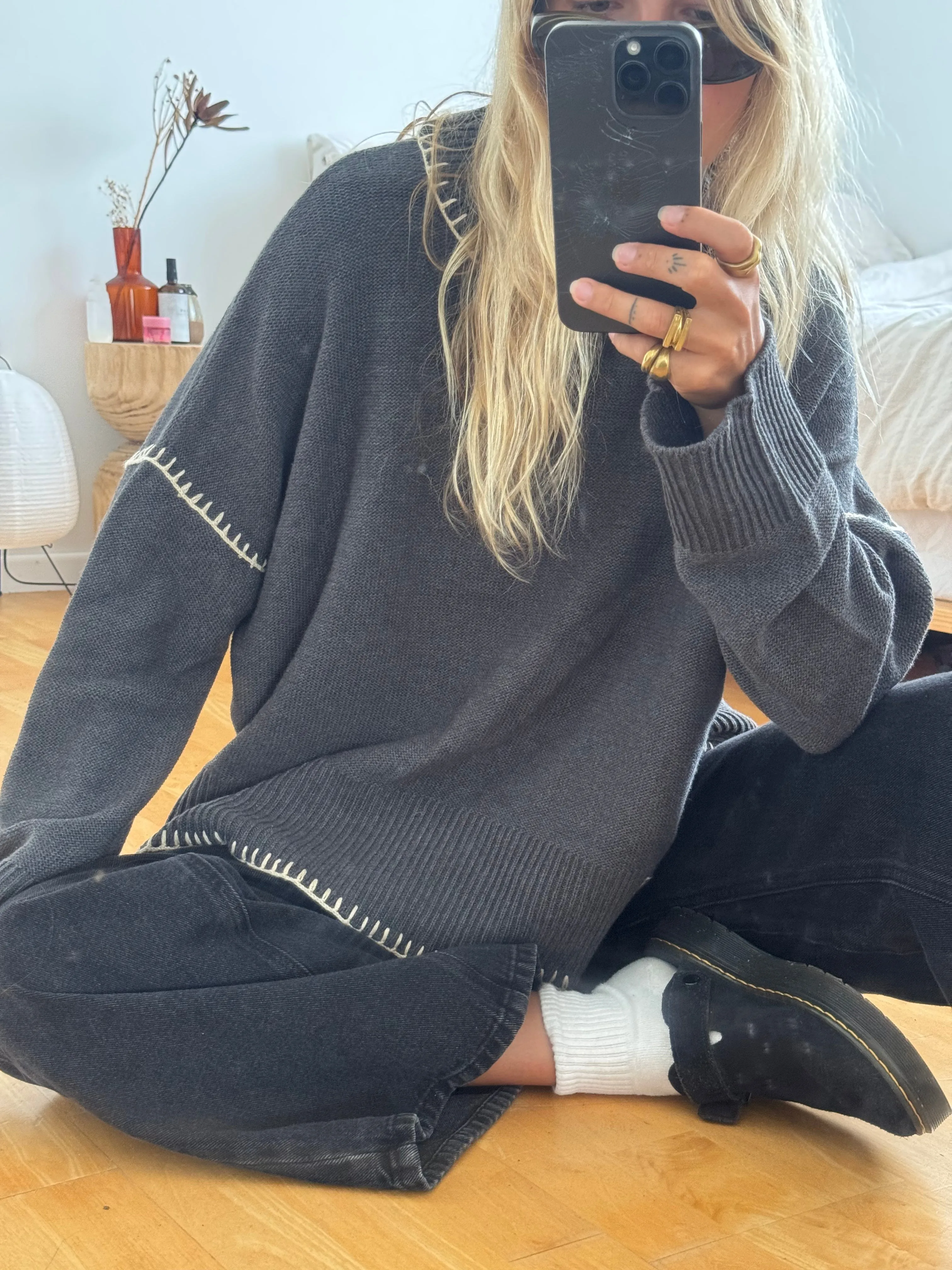 EARTH DAYS JUMPER - CHARCOAL