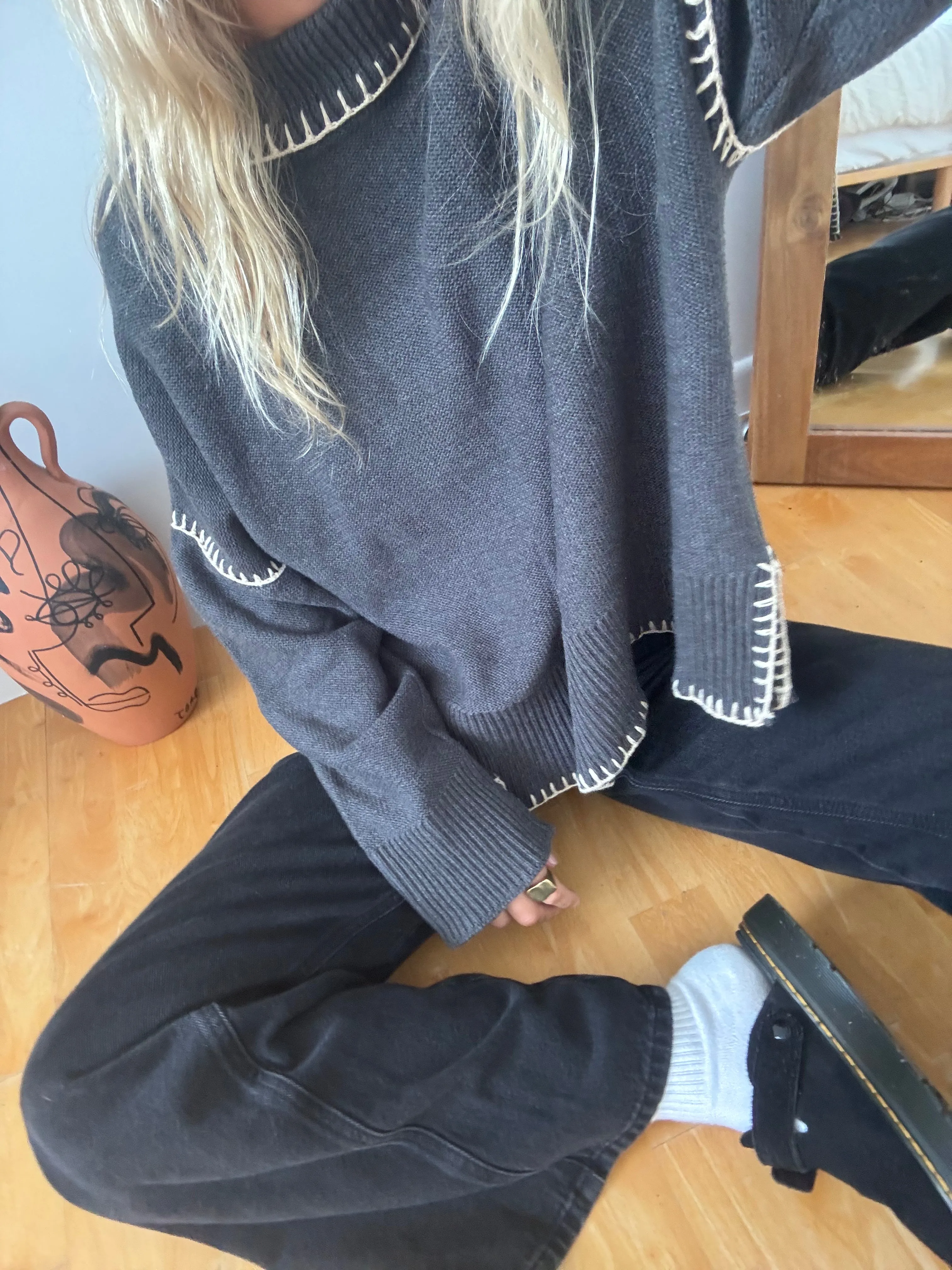 EARTH DAYS JUMPER - CHARCOAL