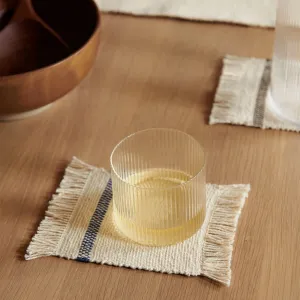 Ferm Living Set Of 4 Ripple Low Glasses