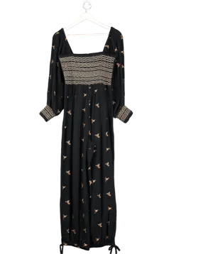 Free People Black Dahlia Jumpsuit UK XS