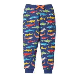 Frugi Switch Printed Snug Joggers Shiver of Sharks