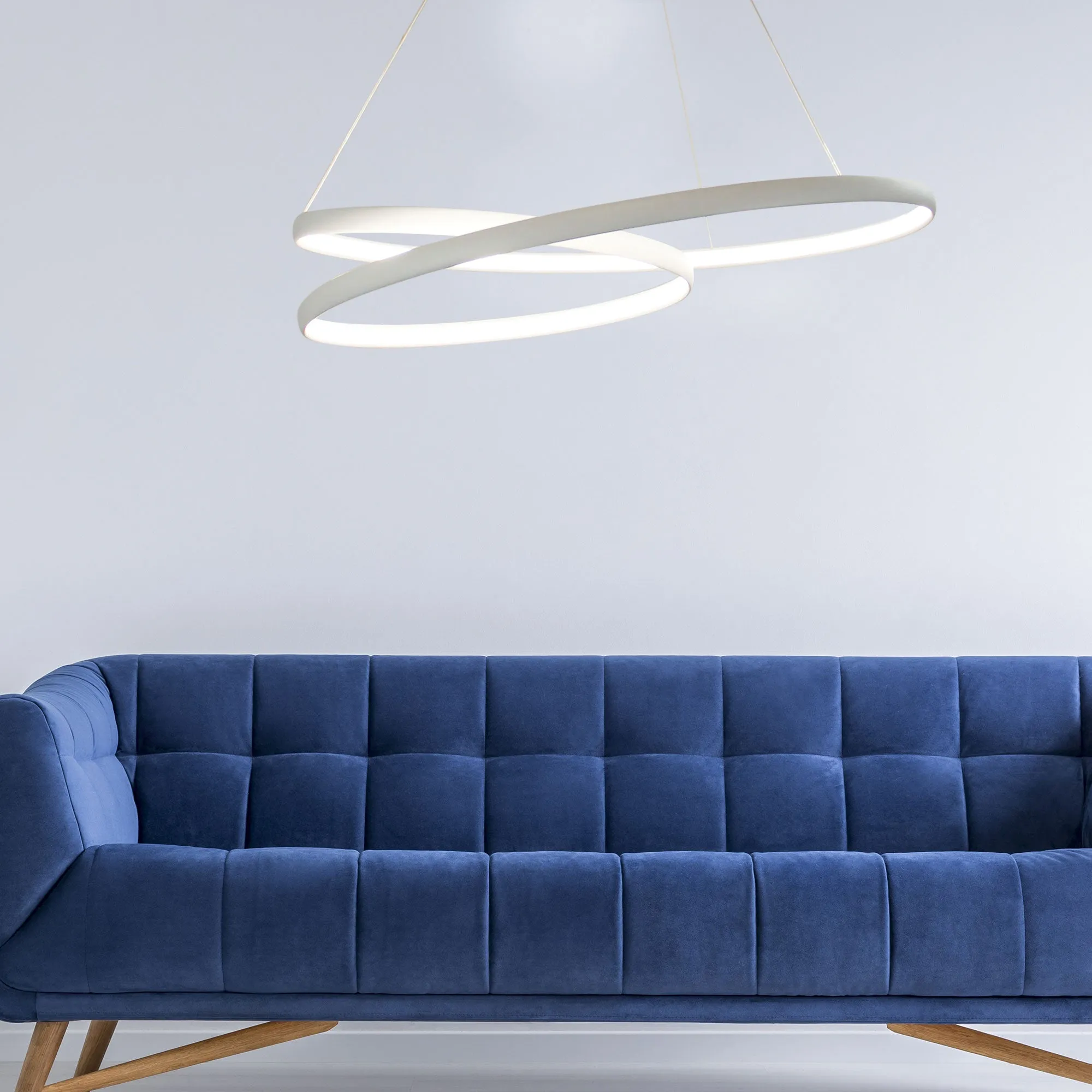 Infinity LED Spiral Pendant