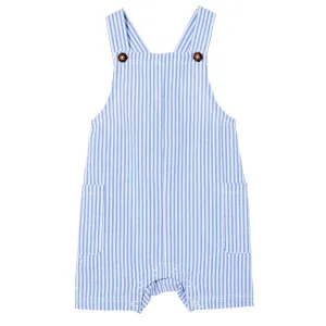 Milky Yacht Stripe Overall - Blue Stripe