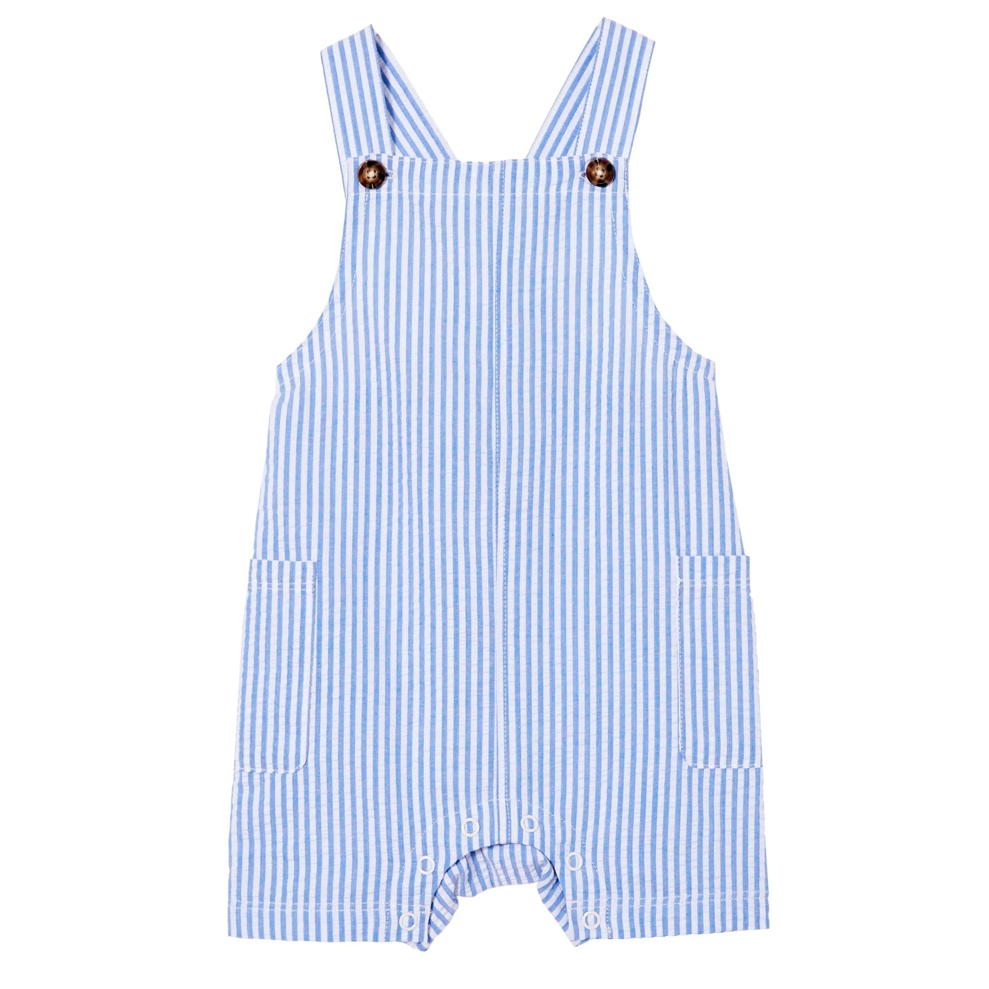 Milky Yacht Stripe Overall - Blue Stripe