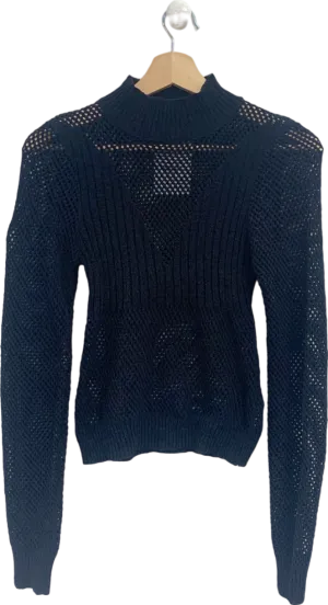 Nasty Gal Black Knitted Jumper UK S