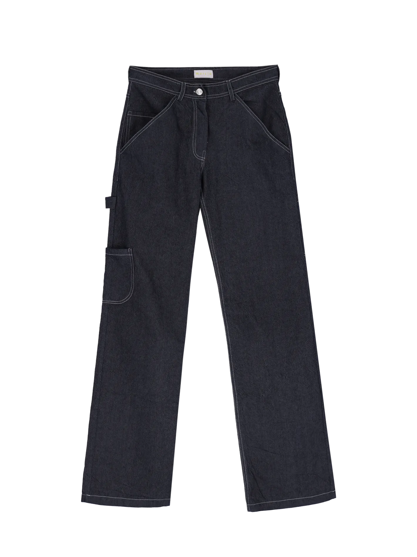 patch-pocket chambray jeans