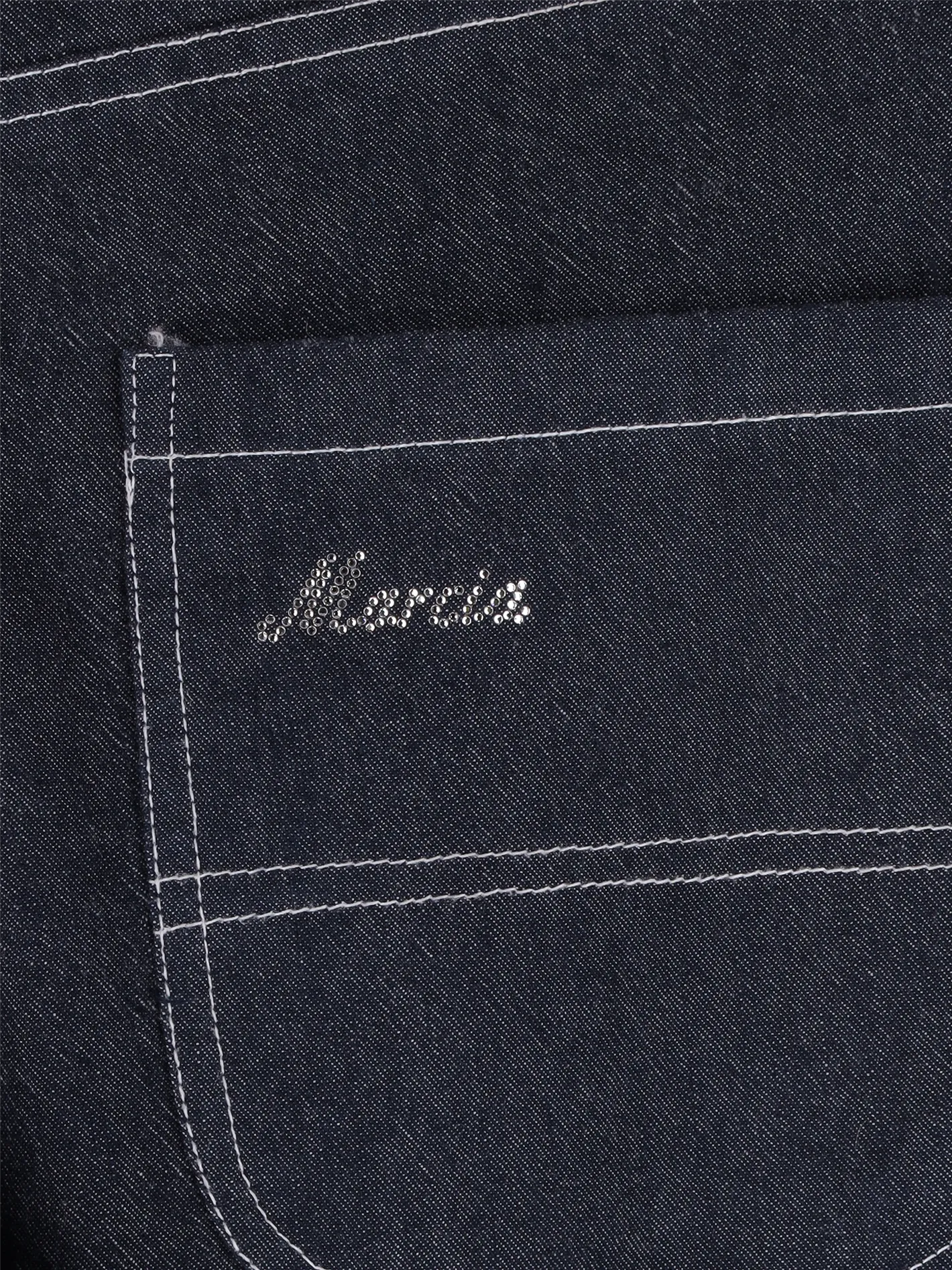 patch-pocket chambray jeans
