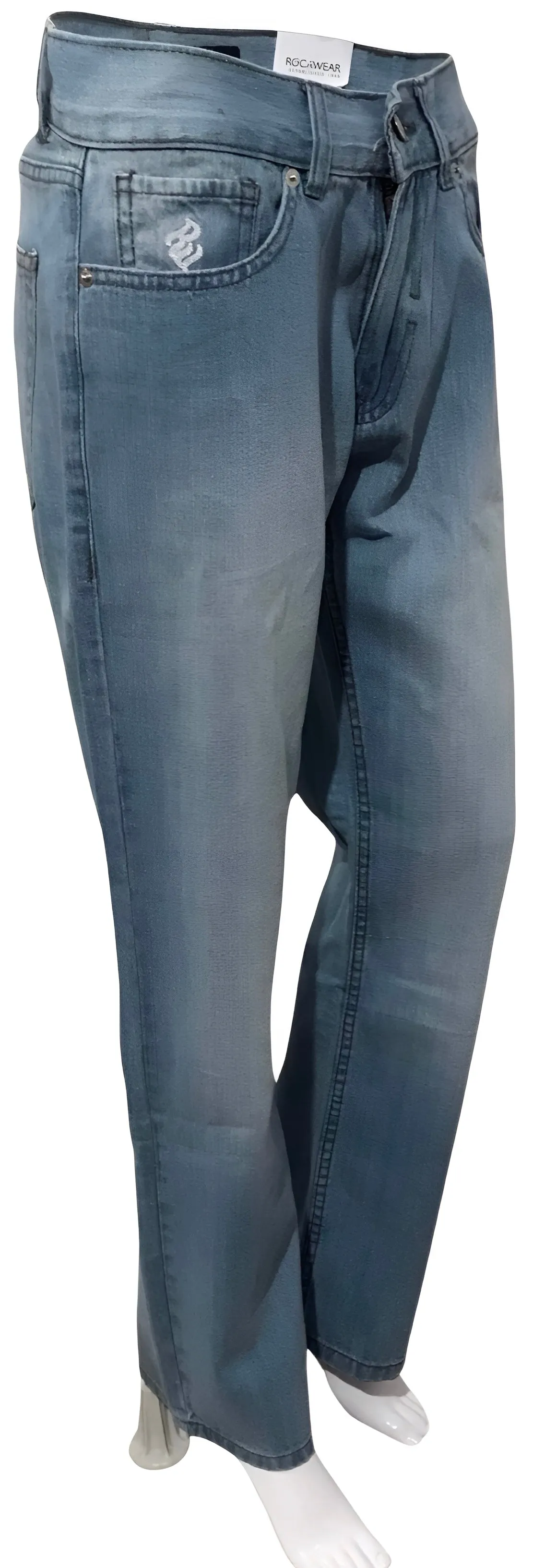 ^ROCAWEAR^ (ICE-BLUE) DENIM JEANS FOR MEN (WAIST 30")