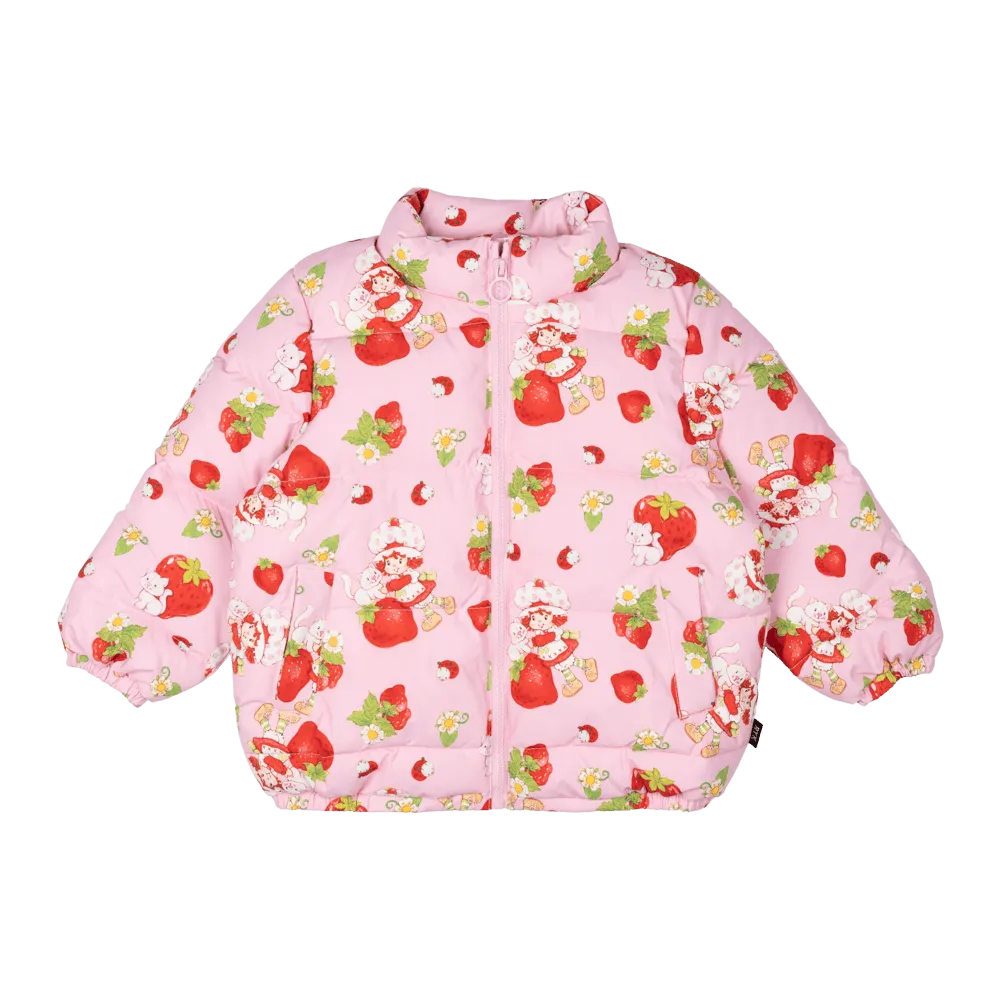 Rock Your Baby Padded Jacket With Lining - Strawberries Forever