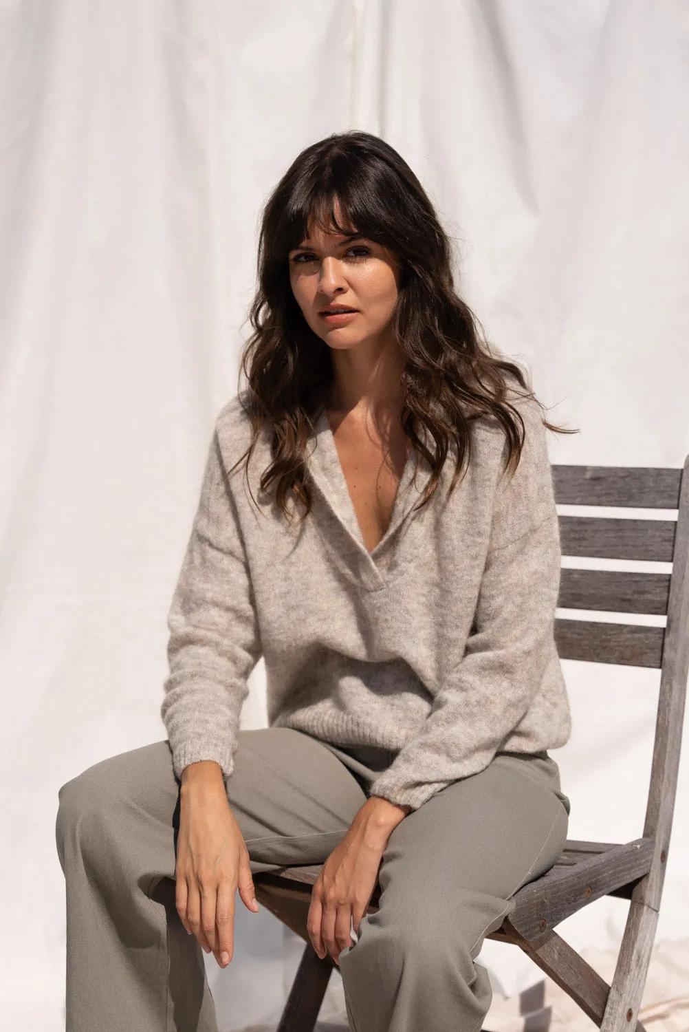 Sand Grey Bazal Hoodie