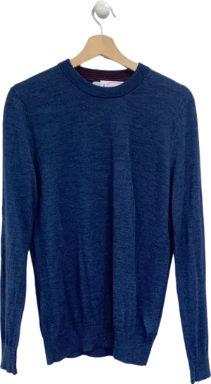 Stefano Conti Blue Crew Neck Jumper UK M