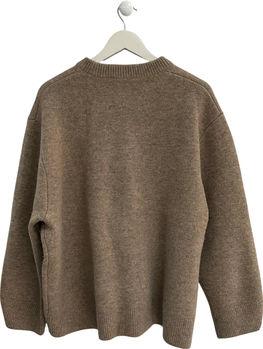 ZARA Beige Wool Jumper UK L/XL
